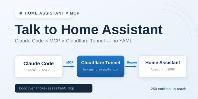 Claude CodeからHome Assistantを自然言語で操作する — MCP × Cloudflare Tunnel 構築記