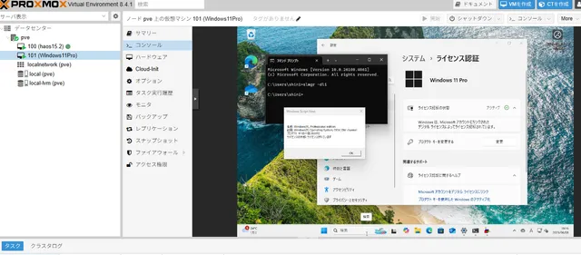【Proxmox】Windows11Proをインストール