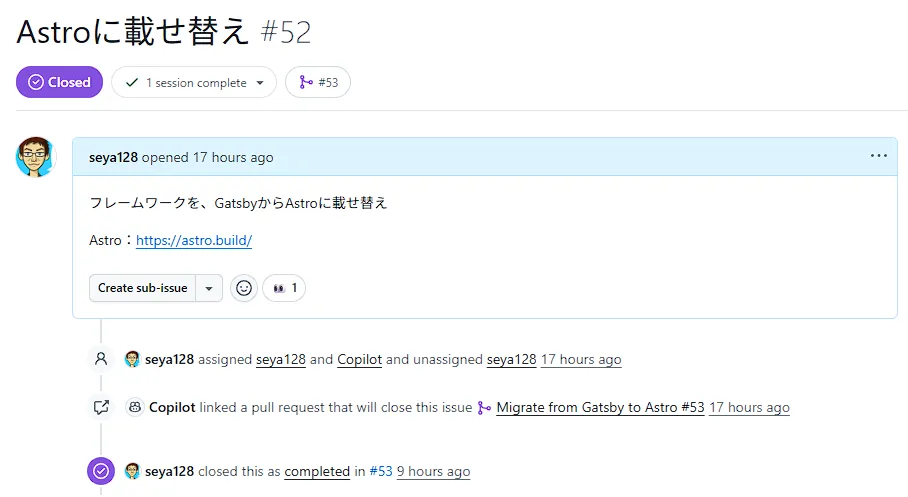Issueにはこれだけ